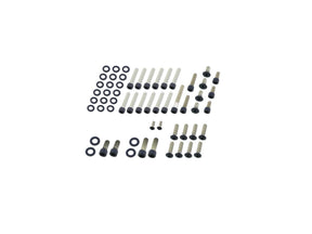 Screws4 Bikes Complete Engine Screw Kit Screws For Fl Shovel Primary Cover, Inspection Cover, Cam Cover, Piont Cover, Lifterbase Satin Black Powder Coated Screws4 Bikes