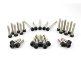 Screws4 Bikes Complete Engine Screw Kit Screws Are Supplied For Primary Cover, Engine Cover Left Side, Stator Batch, Ignition Cover, Thermostat Cover, Sprocket Cover Satin Black Powder Coated Screws4 Bikes Default Title