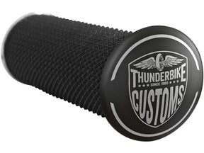 Thunderbike New Custom Base Grip And Footpeg Toppers Black Thunderbike