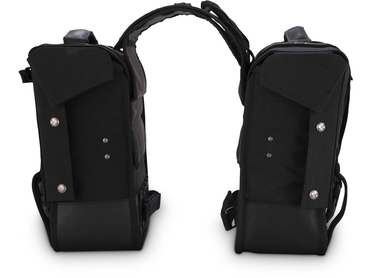 Burly Brand Voyager Throwover Saddlebags Black Burly Brand