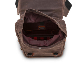 Burly Brand Voyager Throwover Saddlebags Dark Oak Burly Brand