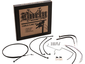 Burly Brand 13" Bagger Bar Cable Kit Black Vinyl Abs Burly Brand Default Title