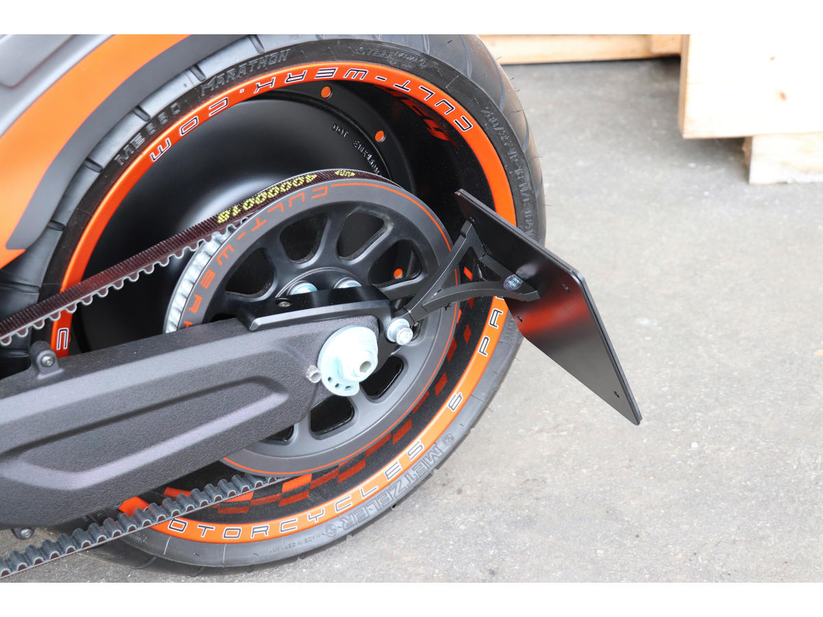 Cult Werk Sidemount License Plate Bracket Kit Austria 210 X 170 Mm Black Powder Coated Cult Werk