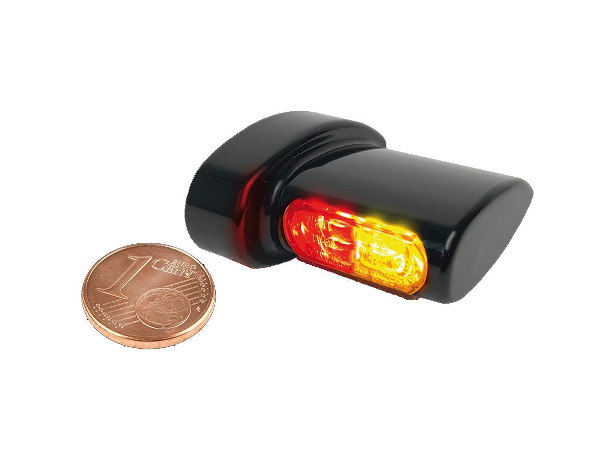 Heinz Bikes Winglet Micro 3 In 1 Led Turn Signal/Tailight/Brake Light Black Anodized Smoke Led Heinz Bikes Default Title