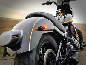 Heinz Bikes Winglet Micro 3 In 1 Led Turn Signal/Tailight/Brake Light Black Anodized Smoke Led Heinz Bikes