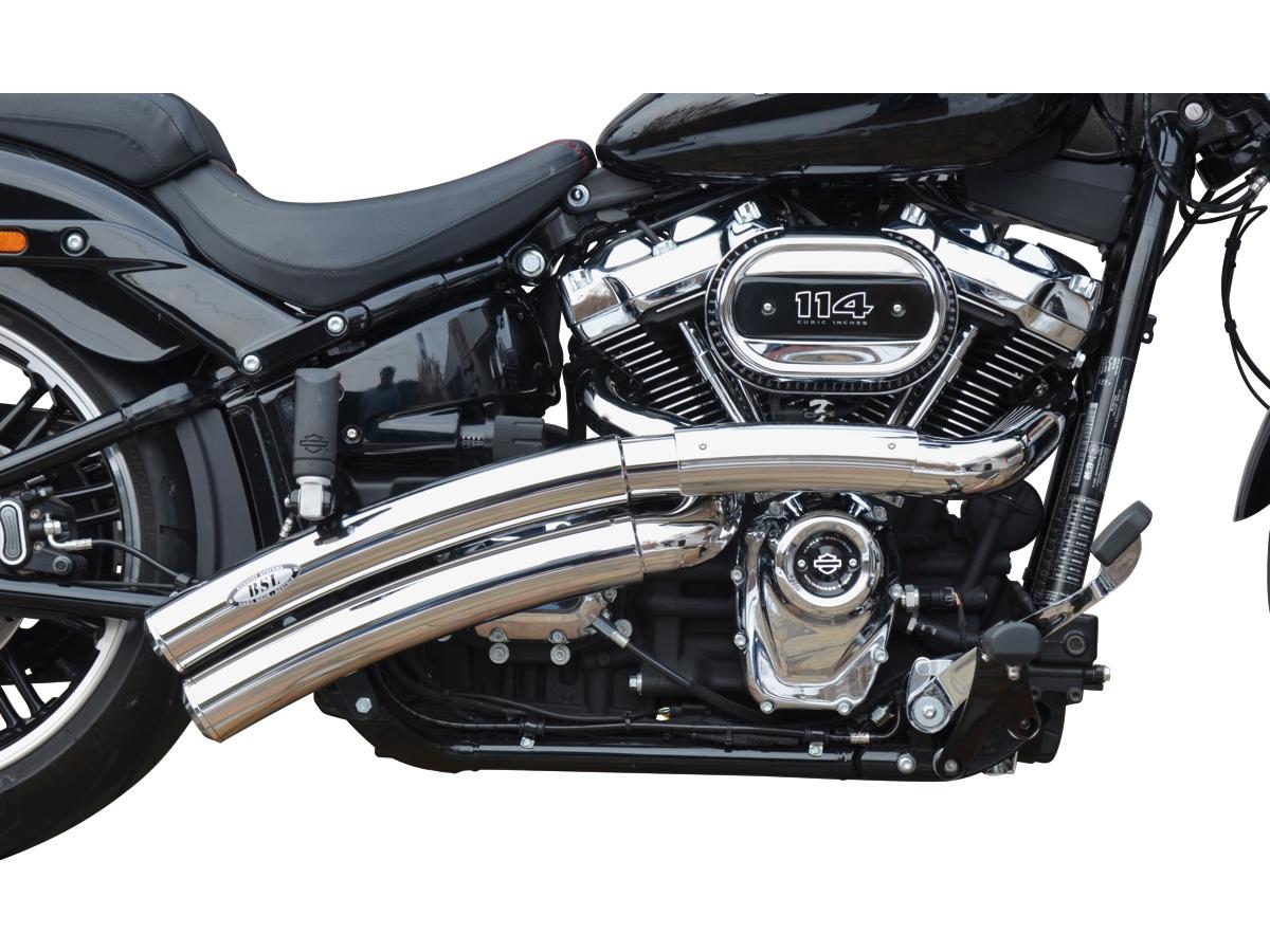 Bsl Rainbow Down Under Exhaust System , Polished Smooth Heat Shield, Polished Smooth End Cap, Polished 70 Mm Bsl Default Title