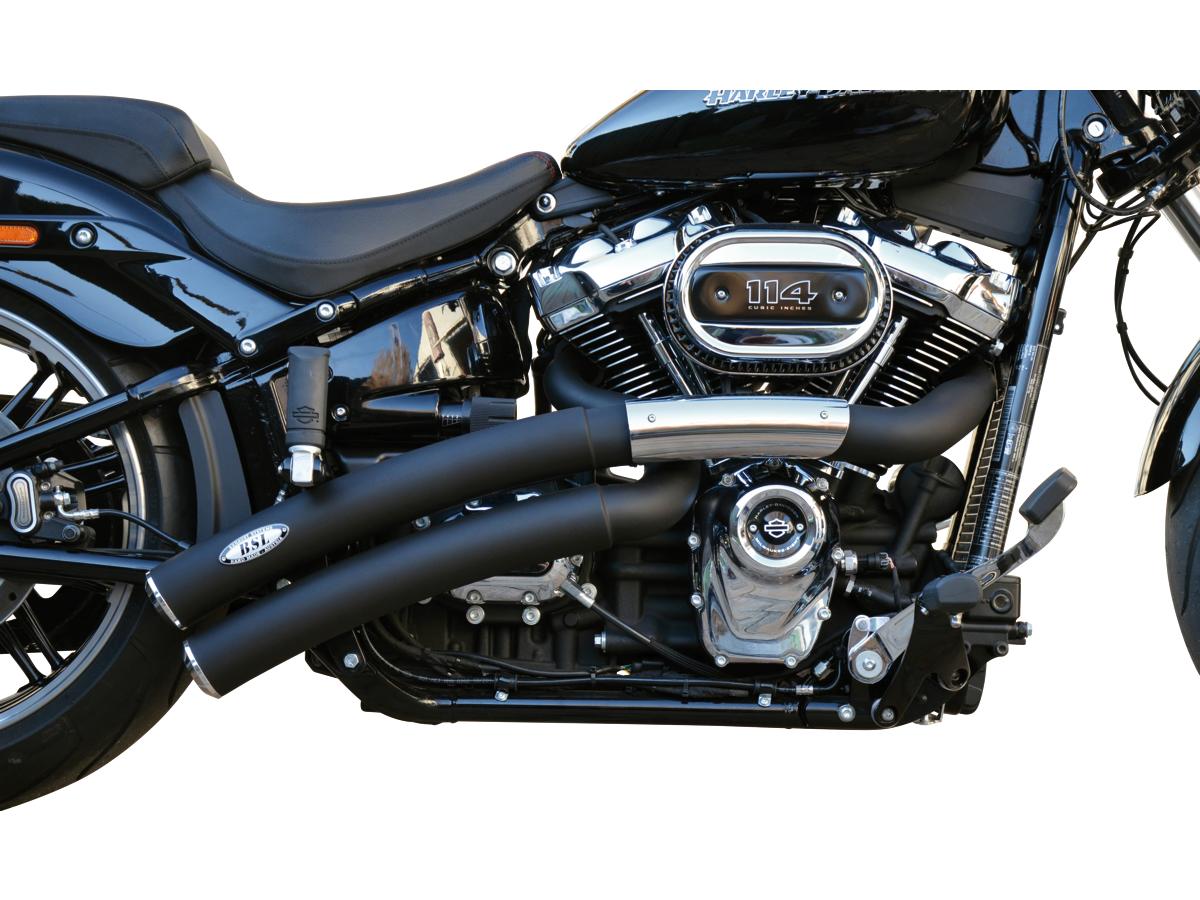 Bsl Rainbow Down Under Exhaust System , Polished Smooth Heat Shield, Polished Smooth End Cap, Black Coated Bsl Default Title