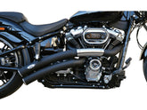 Bsl Rainbow Down Under Exhaust System , Polished Smooth Heat Shield, Polished Smooth End Cap, Black Coated Bsl Default Title