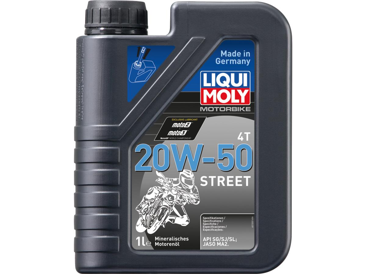 Liqui Moly Motorbike 4 T Street Mineral Based Engine Oil 1 Liter Api Sg Api Sj Api Sl Jaso Ma2 Sae 20 W50 Liqui Moly Default Title