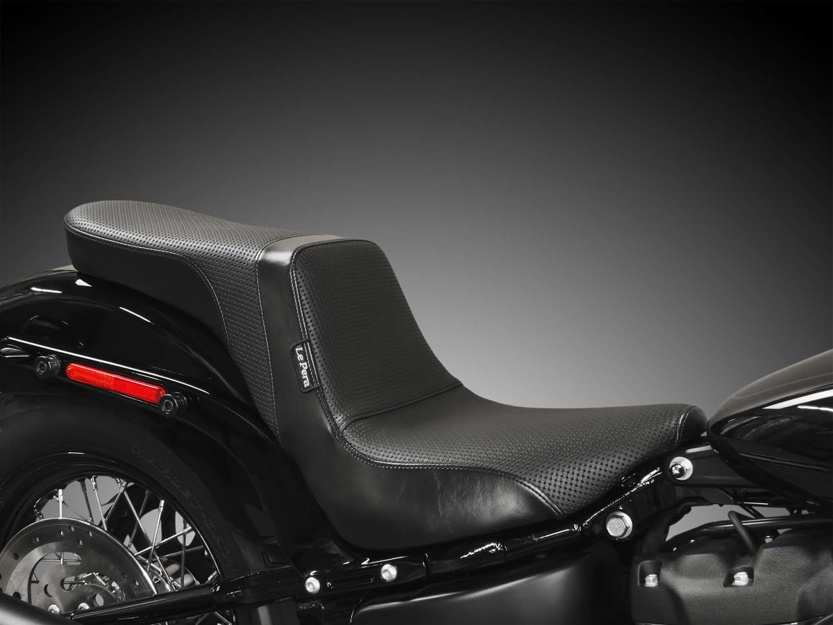 Le Pera 2 Up Daytona Basket Weave Seat Black Vinyl Le Pera Default Title