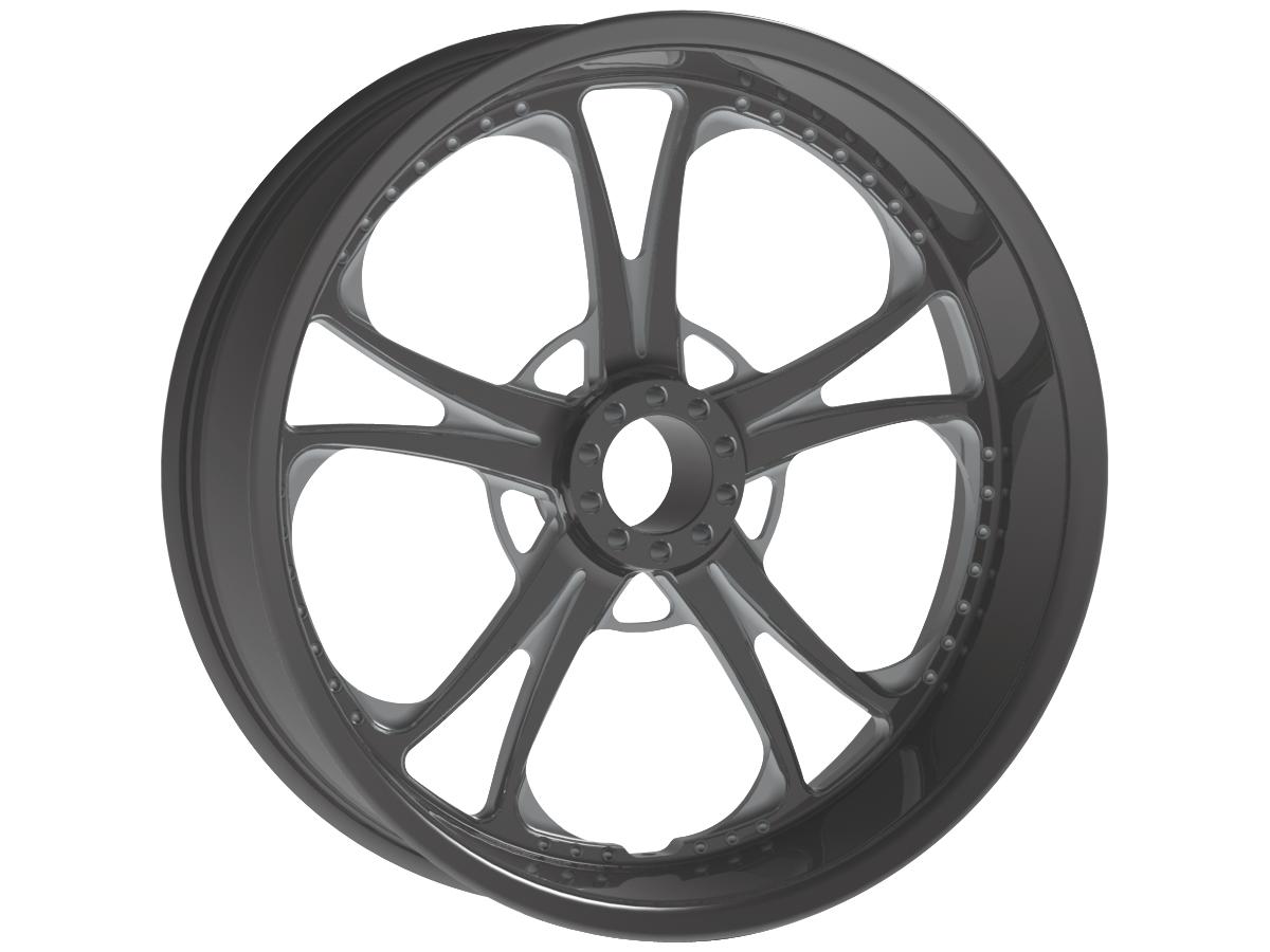 Rev Tech T 5 Wheel Midnight Series 23" 3,50" Abs Single Flange Front Rev Tech Default Title