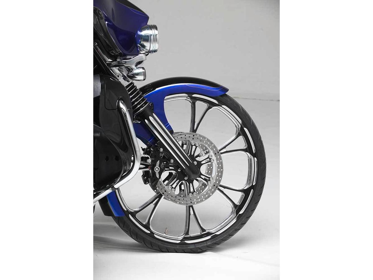 Performance Machine Virtue Wheel Contrast Cut Platinum 21" 3,50" Abs Single Flange Front Performance Machine