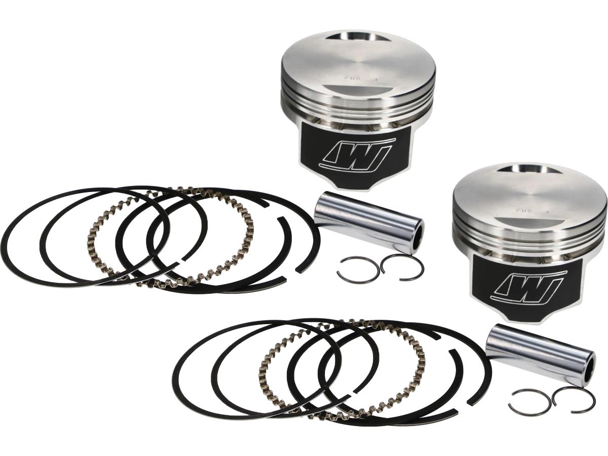 Wiseco Forged Piston Kit For Sportster Engines Stroke 3,813" Bore 3,498" (88,8492 Mm ), Positive Dome +3,6cc, With Skirt Coating 10.5:1 Std. 1200 Ccm (74 Cui) Wiseco Default Title