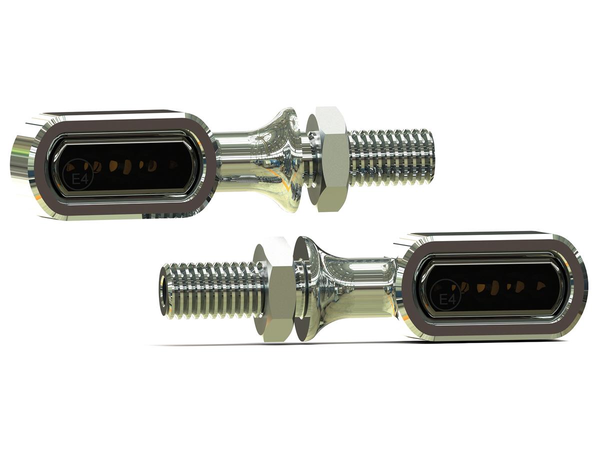 Thunderbike Stripe Led Turn Signal/Taillight/Brake Light Aluminium Polished Smoke Led Thunderbike Default Title