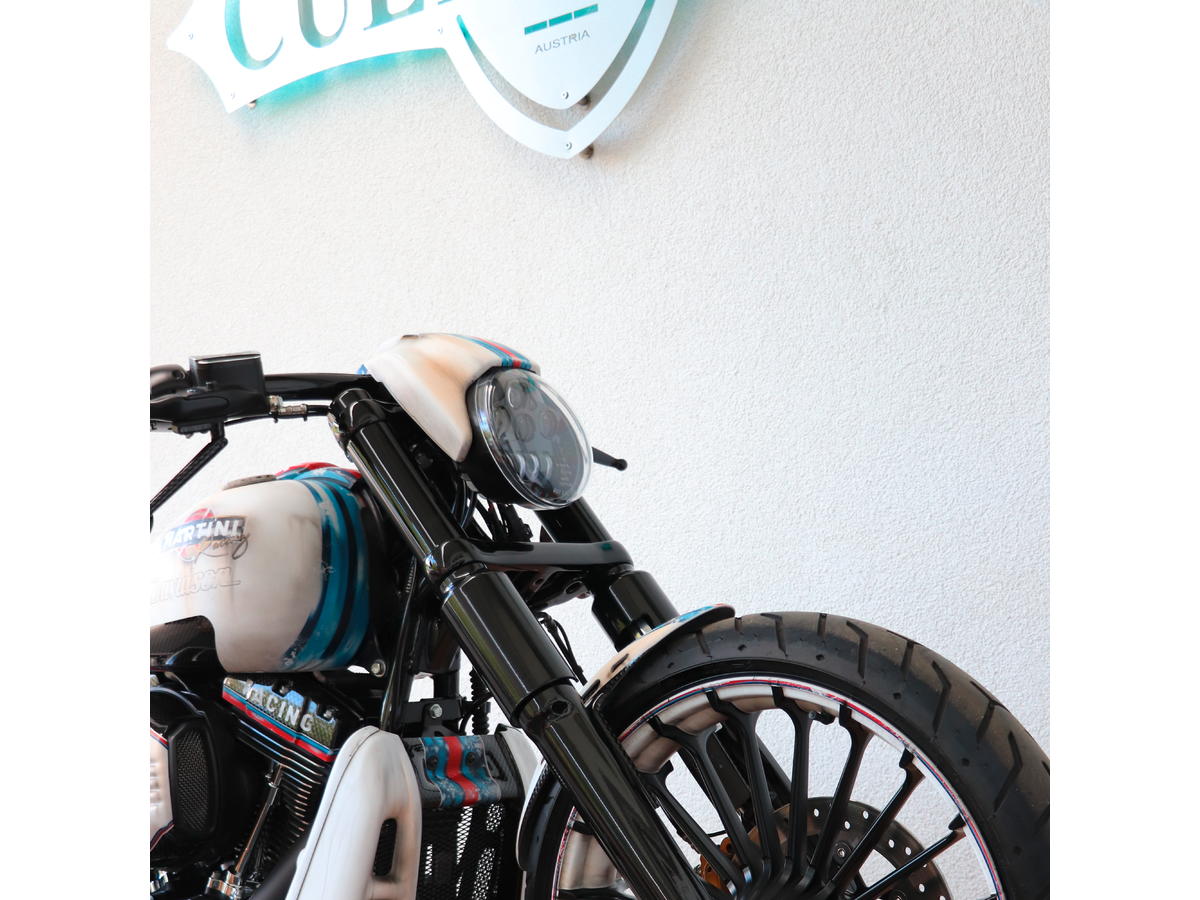 Cult Werk Racing Radiator Cover For Softail Models Frame Cover Gloss Black Cult Werk