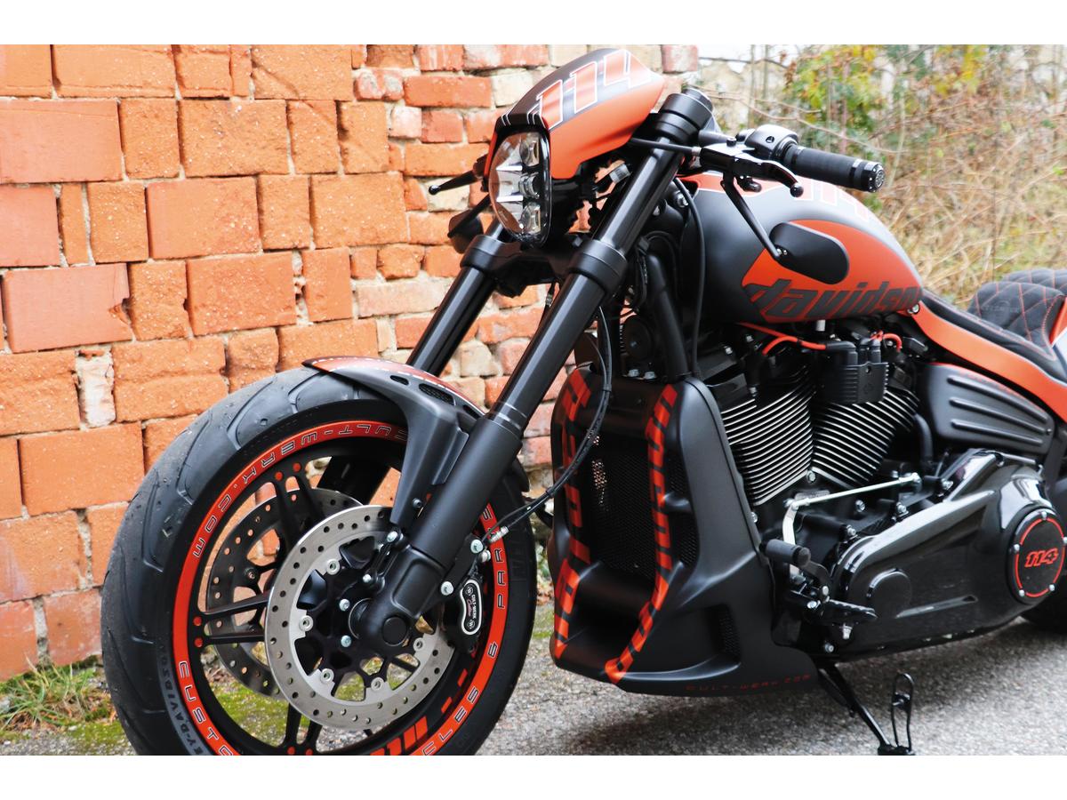 Cult Werk Lower Fork Cover Black Gloss Powder Coated Cult Werk