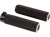 Arlen Ness Dual Ring Fusion Grips Black Anodized 1" Throttle Cables Arlen Ness Default Title
