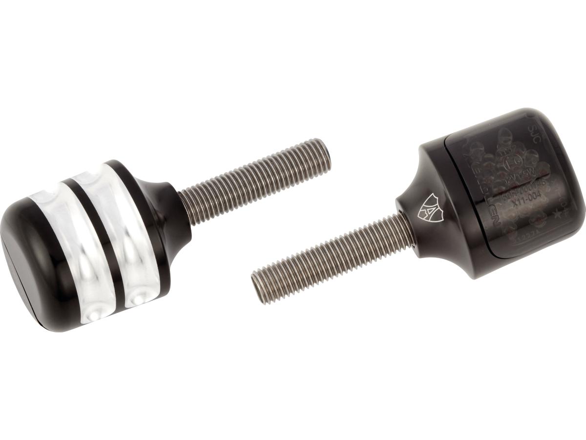 Arlen Ness Fluted Led Turn Signals Amber Led´S Black Anodized Smoke Led Arlen Ness Default Title