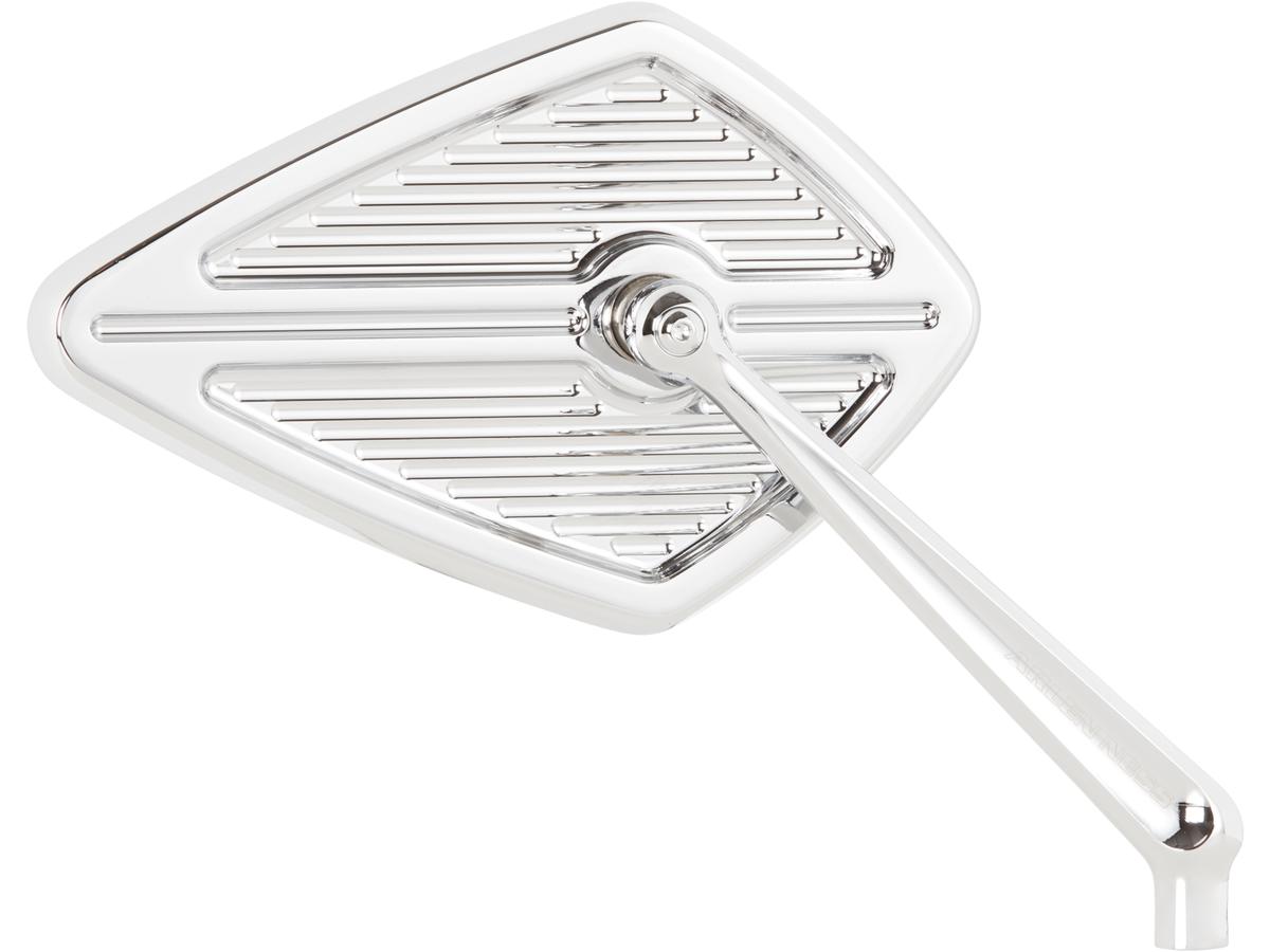 Arlen Ness Diamond Forged Billet Mirror Chrome Left Arlen Ness Default Title