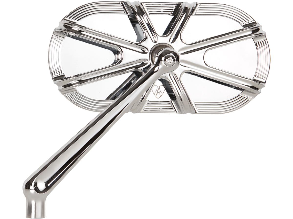 Arlen Ness 10 Gauge Forged Billet Mirror Chrome Right Arlen Ness Default Title
