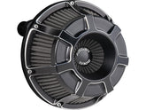 Arlen Ness Beveled Inverted Series Air Cleaner Black Anodized Arlen Ness Default Title