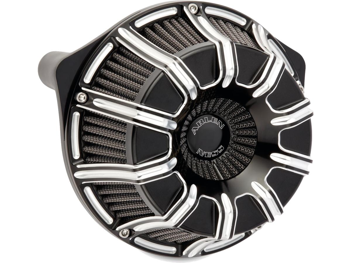 Arlen Ness 10 Gauge Inverted Series Air Cleaner Black Cut Anodized Arlen Ness Default Title