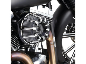 Arlen Ness 10 Gauge Inverted Series Air Cleaner Black Cut Anodized Arlen Ness