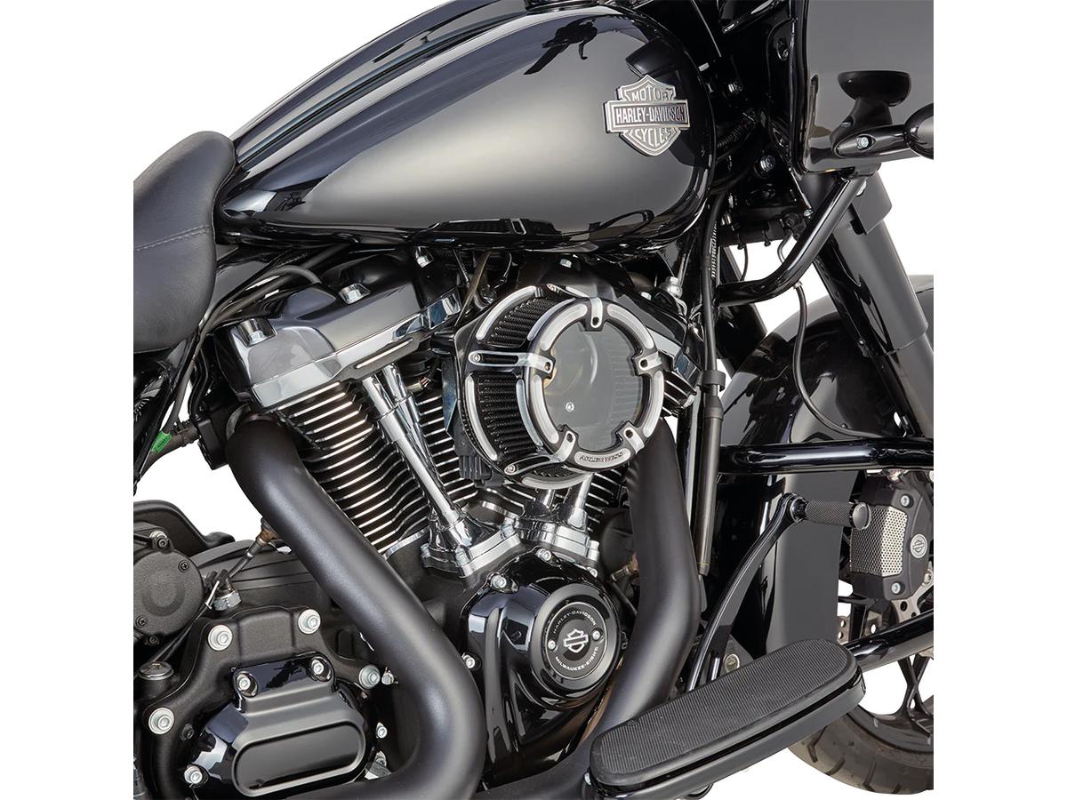 Arlen Ness Method™ Clear Series Air Cleaner Black Cut Anodized Arlen Ness