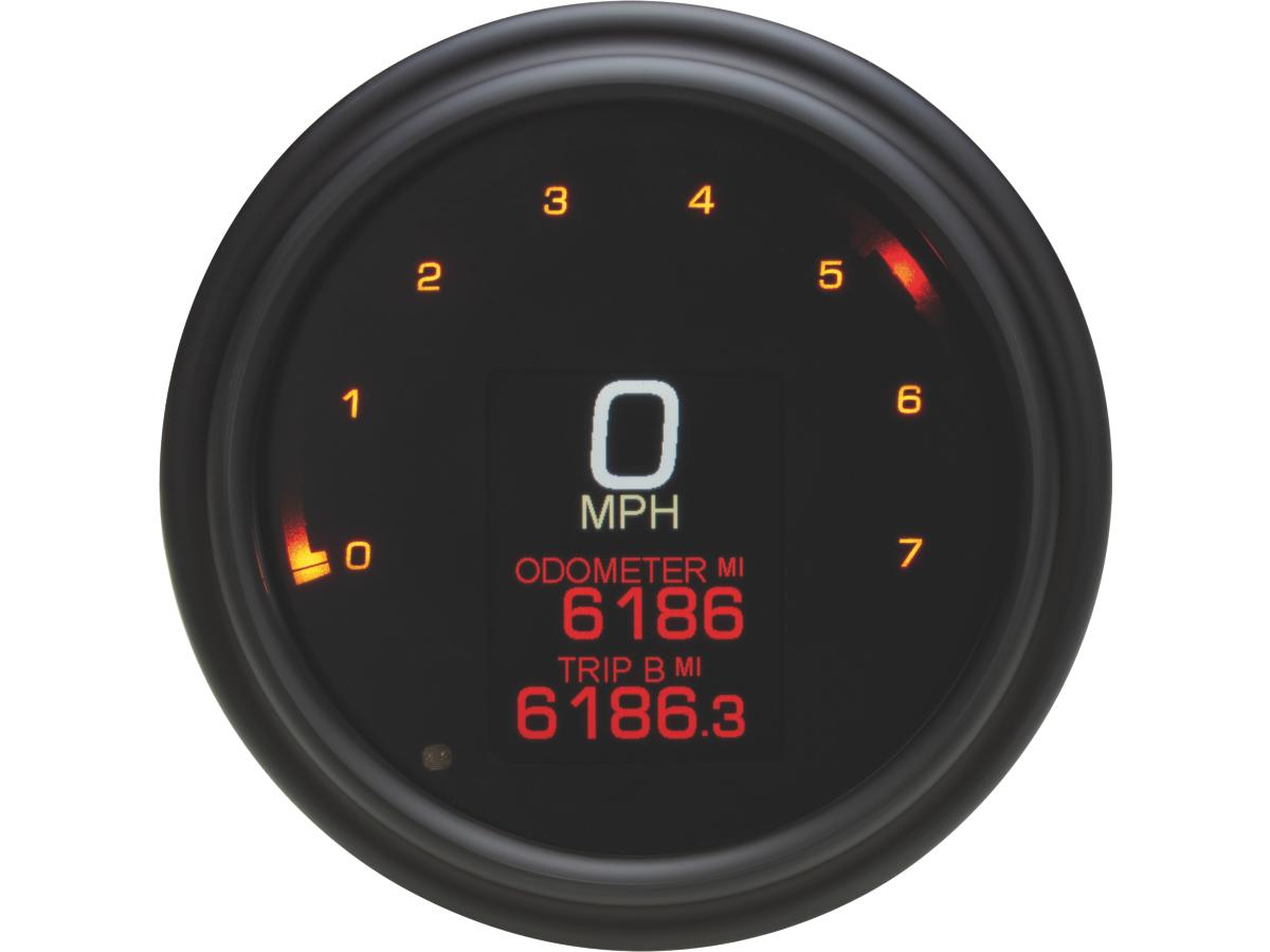 Dakota Digital 4 1/2" Mlx 2000 Series Speedometer/Tachometer Scale: 250 Mph; 250 Km/H; Scale Color: Black Aluminium 114.3 Mm Dakota Digital