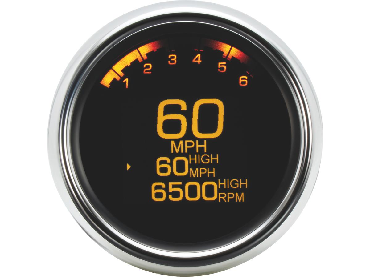 Dakota Digital 3 3/8" Mlx 3000 Series Speedometer/Tachometer Scale: 250 Mph; 250 Km/H; Scale Color: Black Dakota Digital