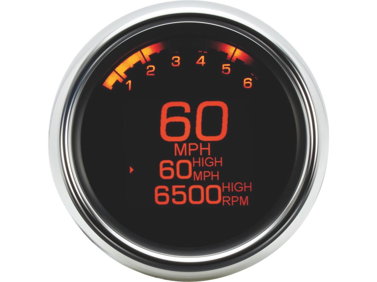 Dakota Digital 3 3/8" Mlx 3000 Series Speedometer/Tachometer Scale: 250 Mph; 250 Km/H; Scale Color: Black Dakota Digital
