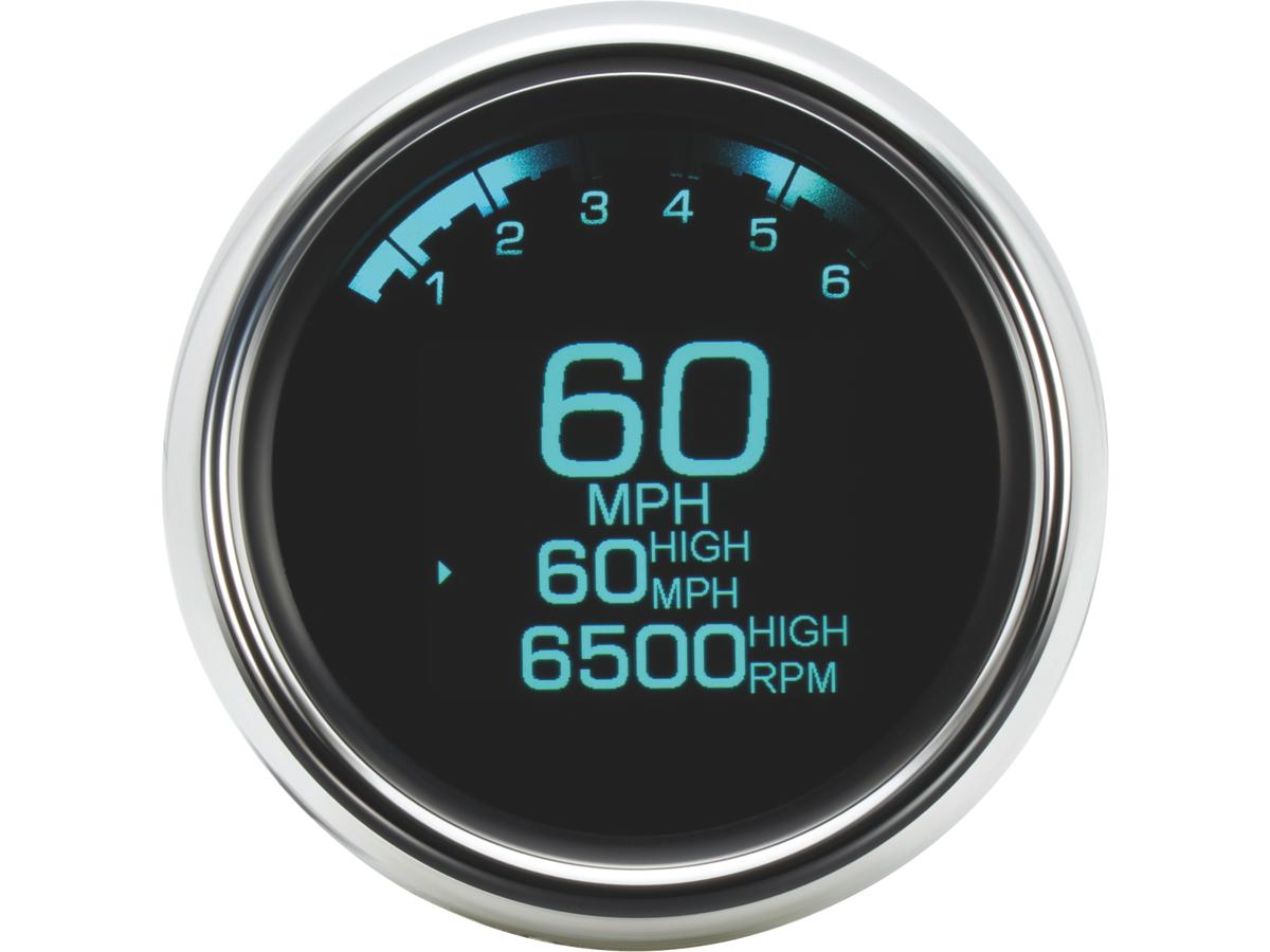 Dakota Digital 3 3/8" Mlx 3000 Series Speedometer/Tachometer Scale: 250 Mph; 250 Km/H; Scale Color: Black Dakota Digital