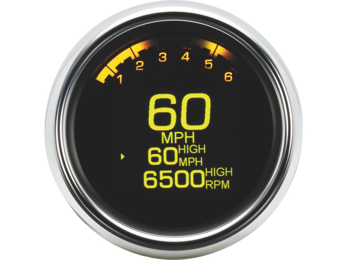 Dakota Digital 3 3/8" Mlx 3000 Series Speedometer/Tachometer Scale: 250 Mph; 250 Km/H; Scale Color: Black Dakota Digital