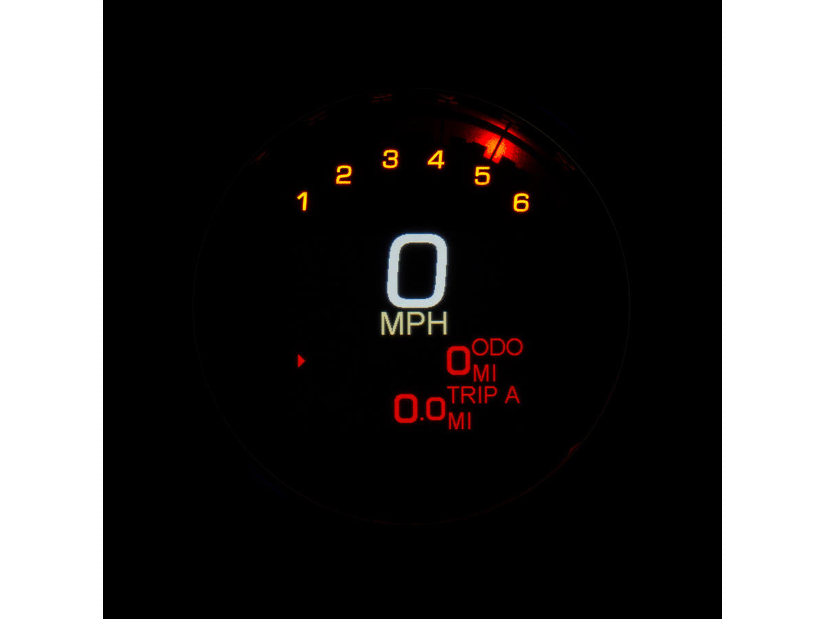 Dakota Digital 3 3/8" Mlx 3000 Series Speedometer/Tachometer Scale: 250 Mph; 250 Km/H; Scale Color: Black Aluminium 85.7 Mm Dakota Digital