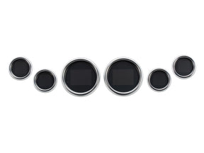 Dakota Digital Mlx 8600 Dresser And Bagger Direct Plug In 6 Gauge Kit Chrome Bezel Dakota Digital