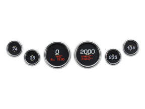 Dakota Digital Mlx 8600 Dresser And Bagger Direct Plug In 6 Gauge Kit Chrome Bezel Dakota Digital Default Title