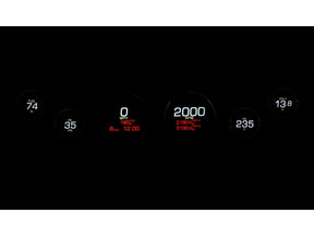 Dakota Digital Mlx 8600 Dresser And Bagger Direct Plug In 6 Gauge Kit Black Bezel Dakota Digital