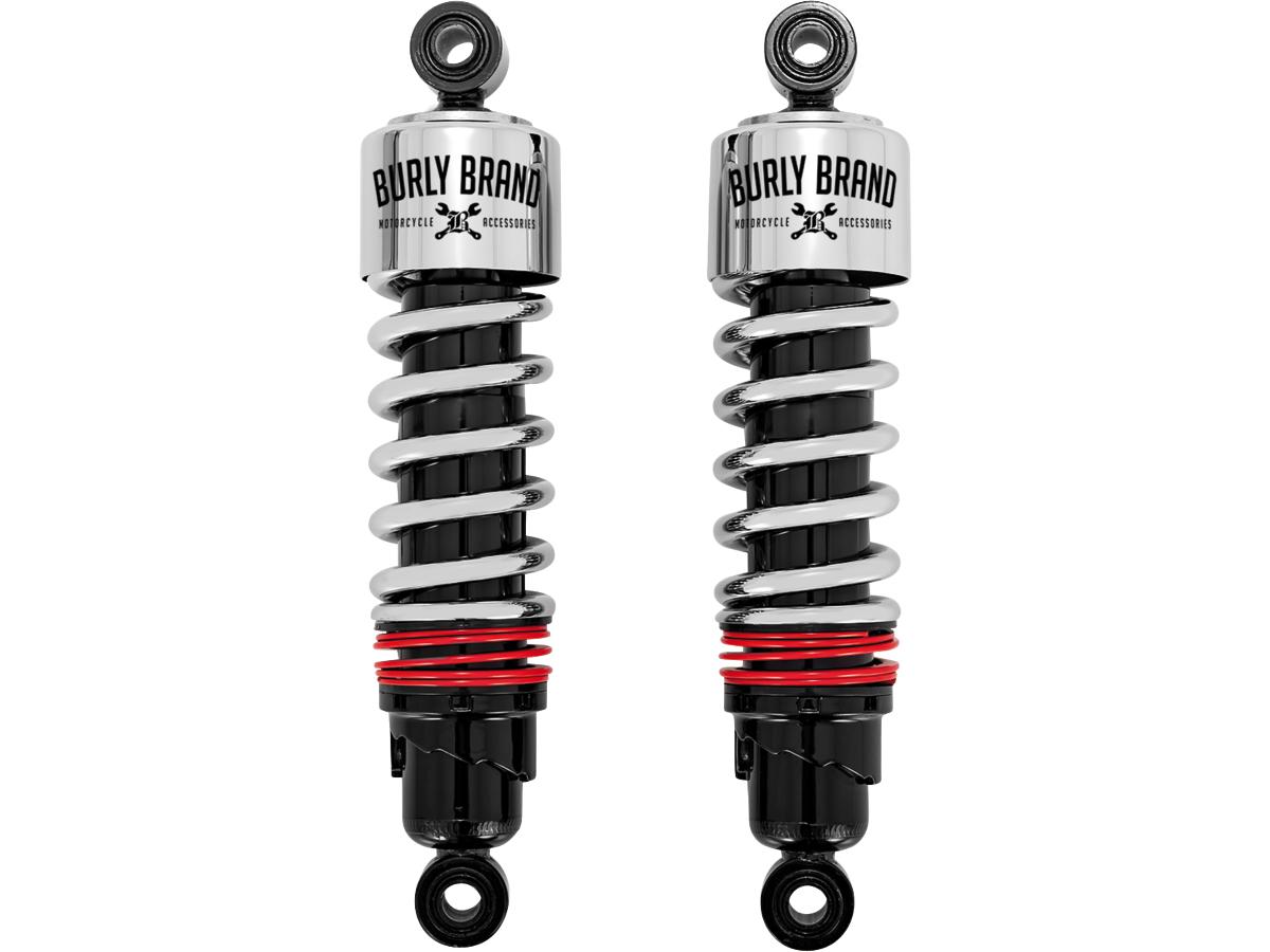 Burly Brand Slammer Plus Twin Shocks Chrome 11,5" Burly Brand Default Title