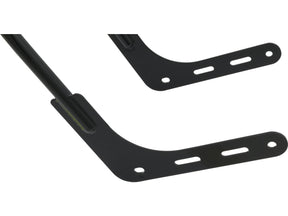 Motherwell Tall Rigid Curved Sissy Bar Gloss Black Powder Coated Motherwell