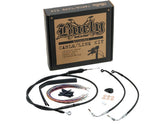 Burly Brand 16" Apehanger Cable Kit Black Vinyl Abs Single Disc Burly Brand Default Title