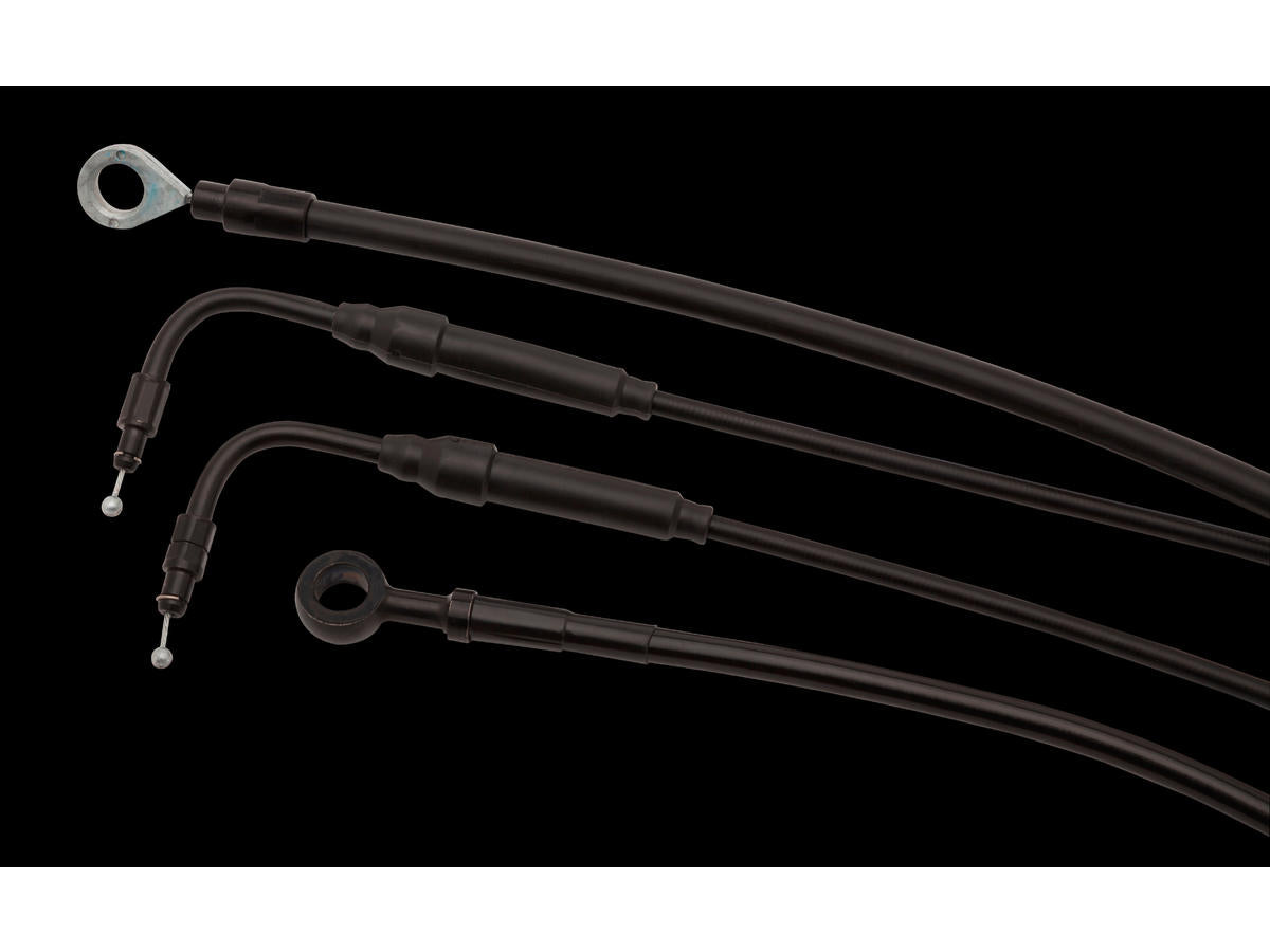 Burly Brand 18" Gorilla Bar Cable Kit Black Vinyl Non Abs Burly Brand