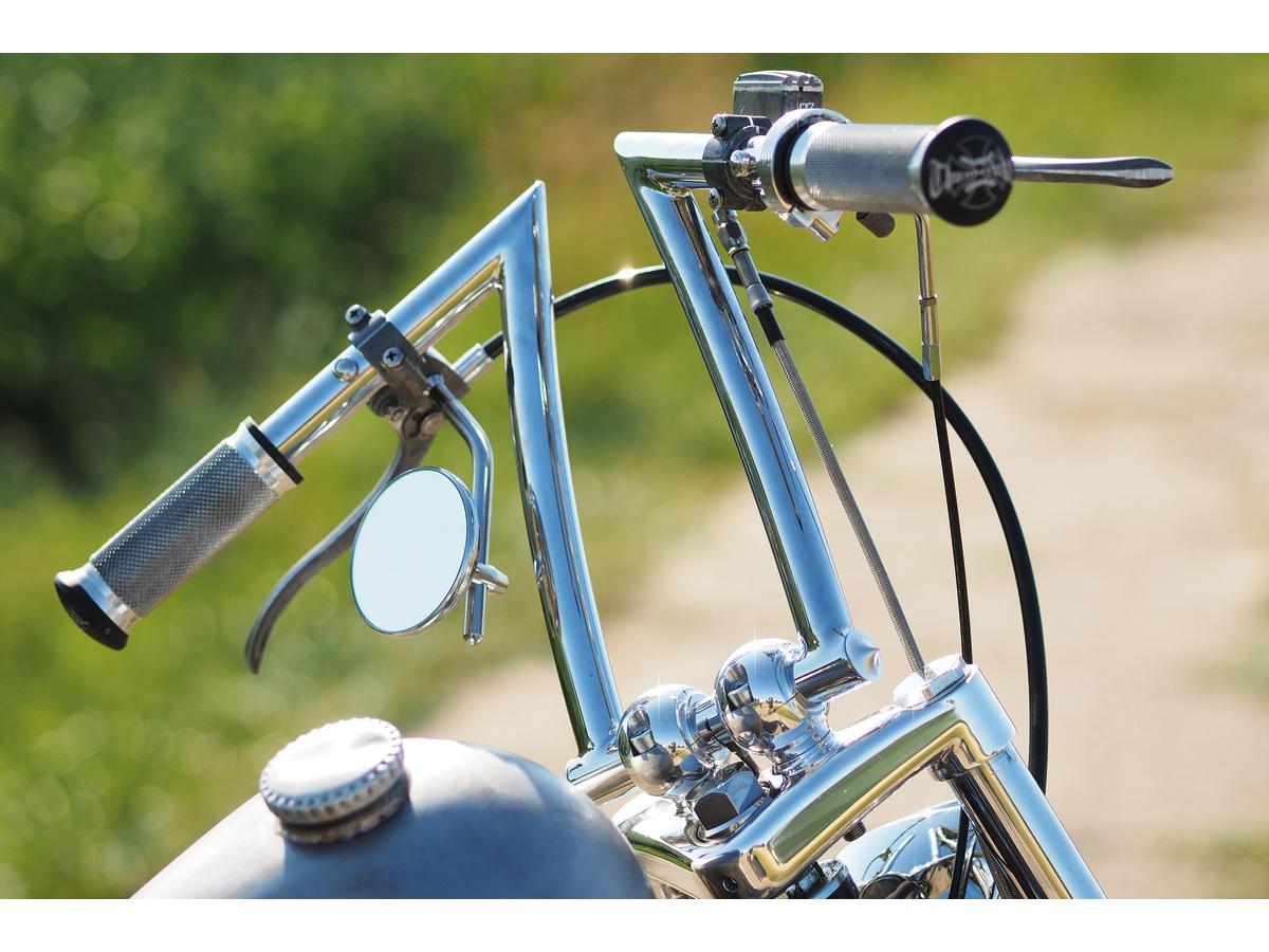 Thunderbike Old Style Straight 1" Risers Brass Polished Thunderbike
