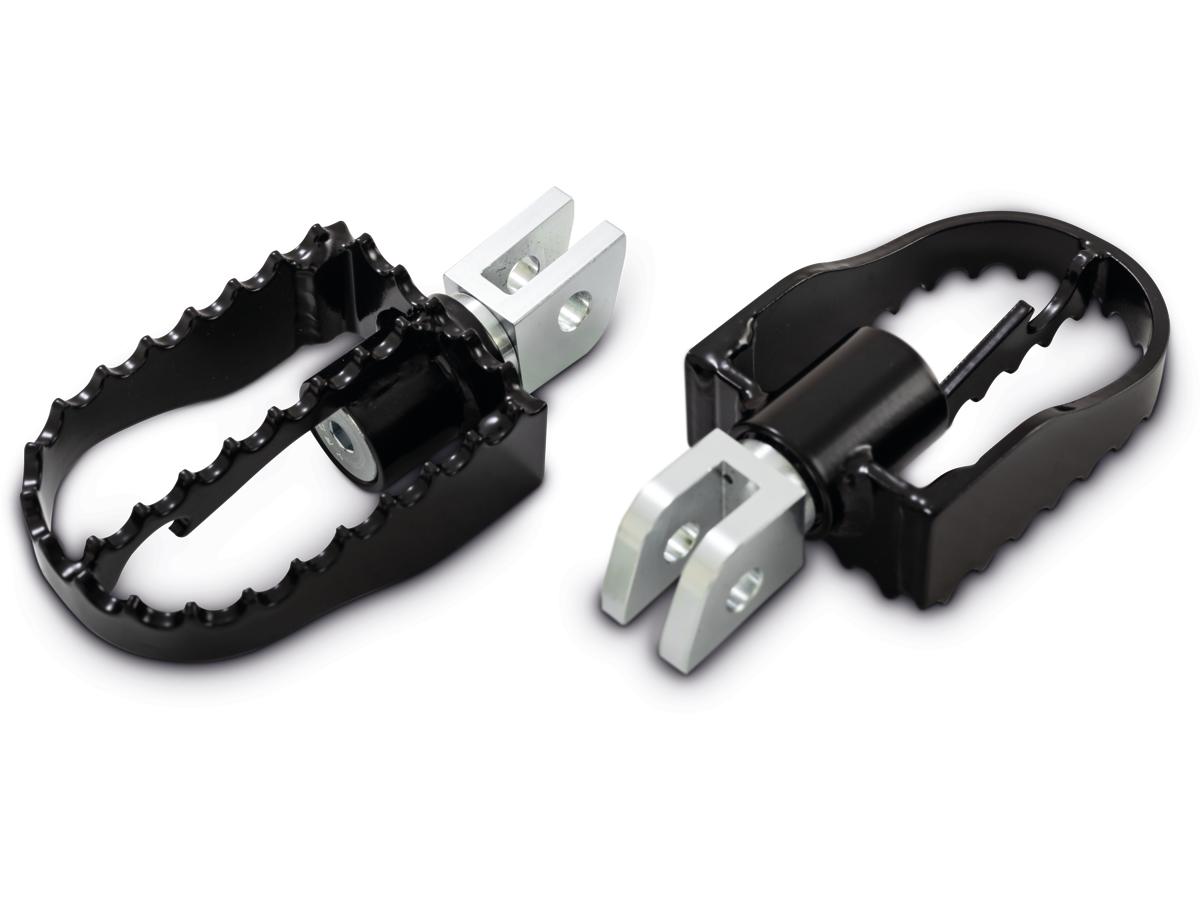 Burly Brand Mx Style Footpegs Black Powder Coated Burly Brand Default Title