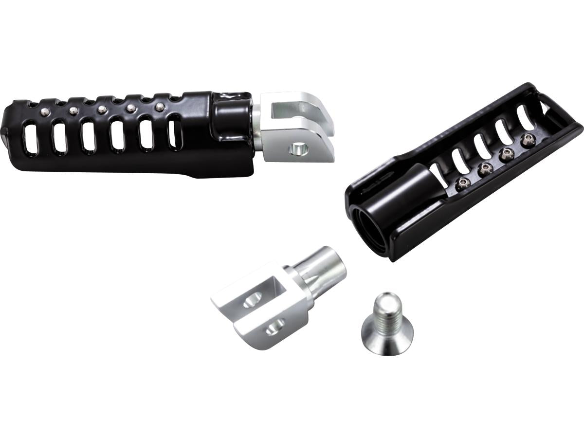 Burly Brand Razorback Footpegs Gloss Black, Powder Coated Burly Brand