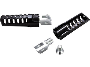 Burly Brand Razorback Footpegs Gloss Black, Powder Coated Burly Brand