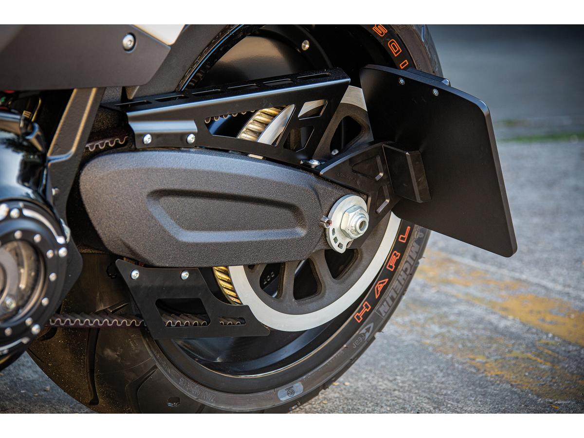 Ricks Motorcycles Belt Guard For Fxdr Flat Black Satin Ricks Motorcycles