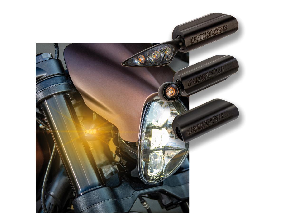 Ricks Motorcycles Front Turn Signal Mount For Fxdr Flat Black Ricks Motorcycles Default Title