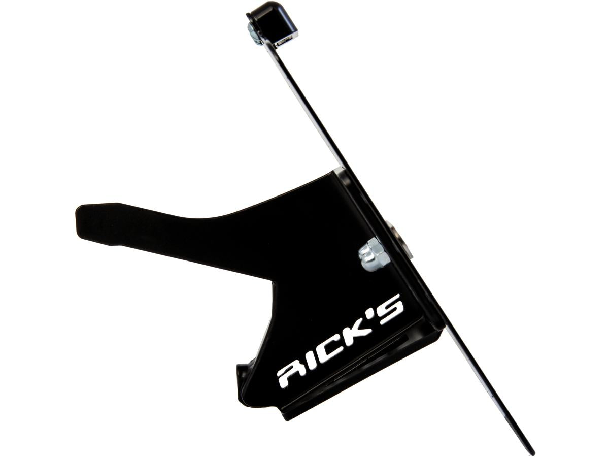 Ricks Motorcycles Fxdr Stainless Steel License Plate Side Mount Kit German Size, Short Flat Black Satin Ricks Motorcycles Default Title