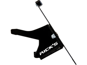 Ricks Motorcycles Fxdr Stainless Steel License Plate Side Mount Kit German Size, Short Flat Black Satin Ricks Motorcycles Default Title