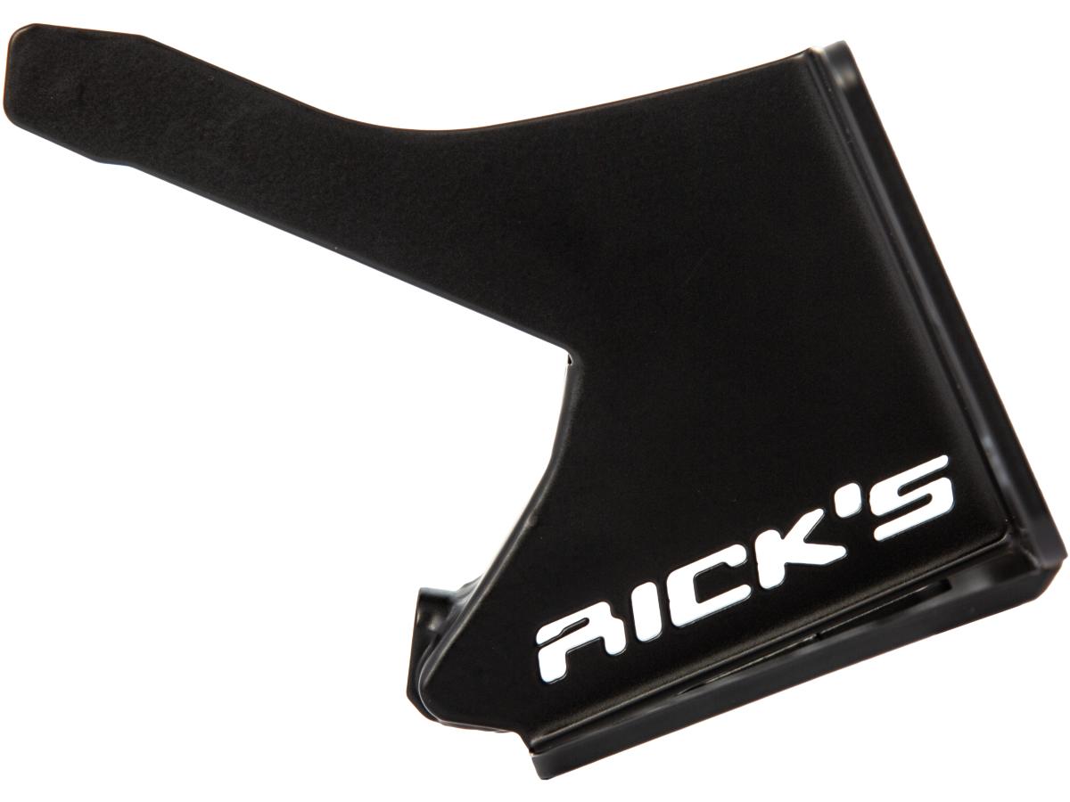 Ricks Motorcycles Fxdr Stainless Steel License Plate Side Mount Kit German Size, Short Flat Black Satin Ricks Motorcycles